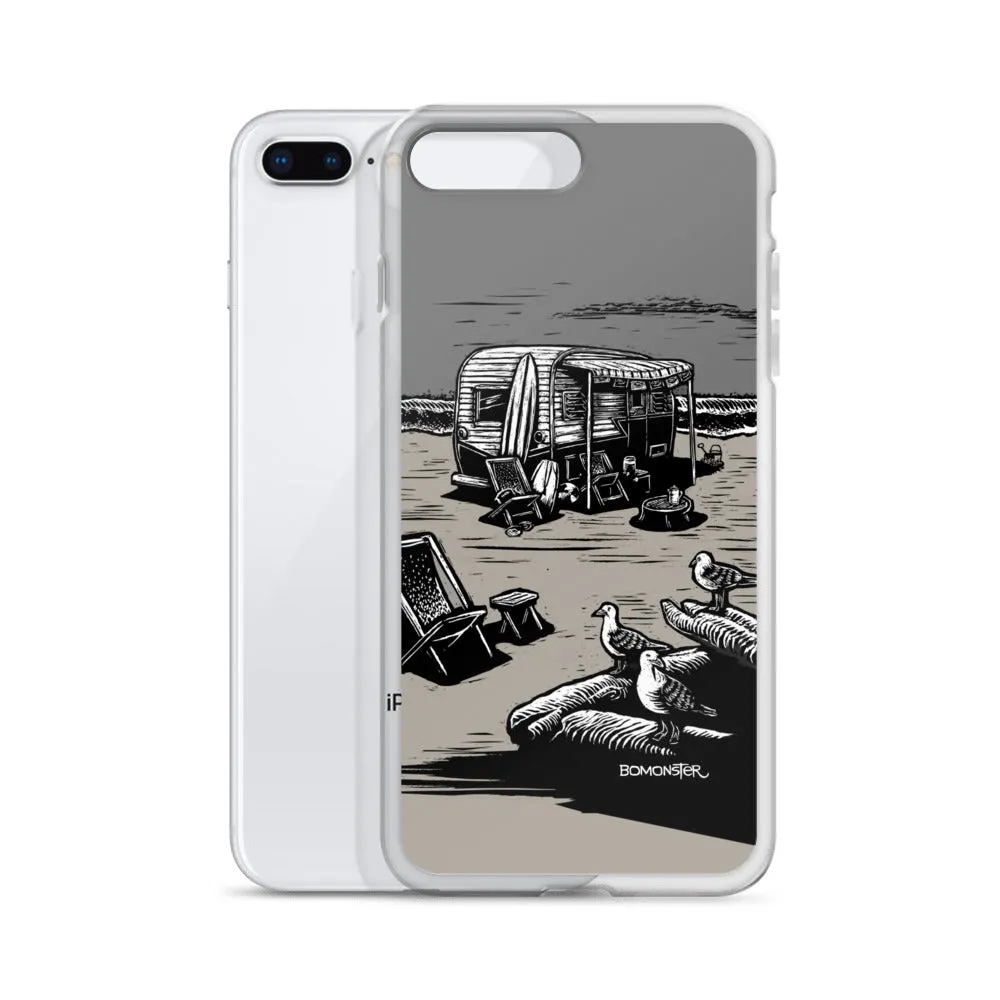 "Vintage Beach Trailer" iPhone Case