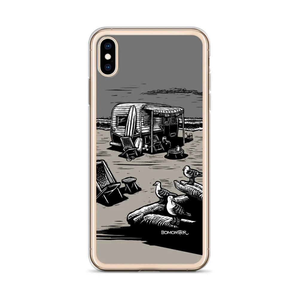 "Vintage Beach Trailer" iPhone Case