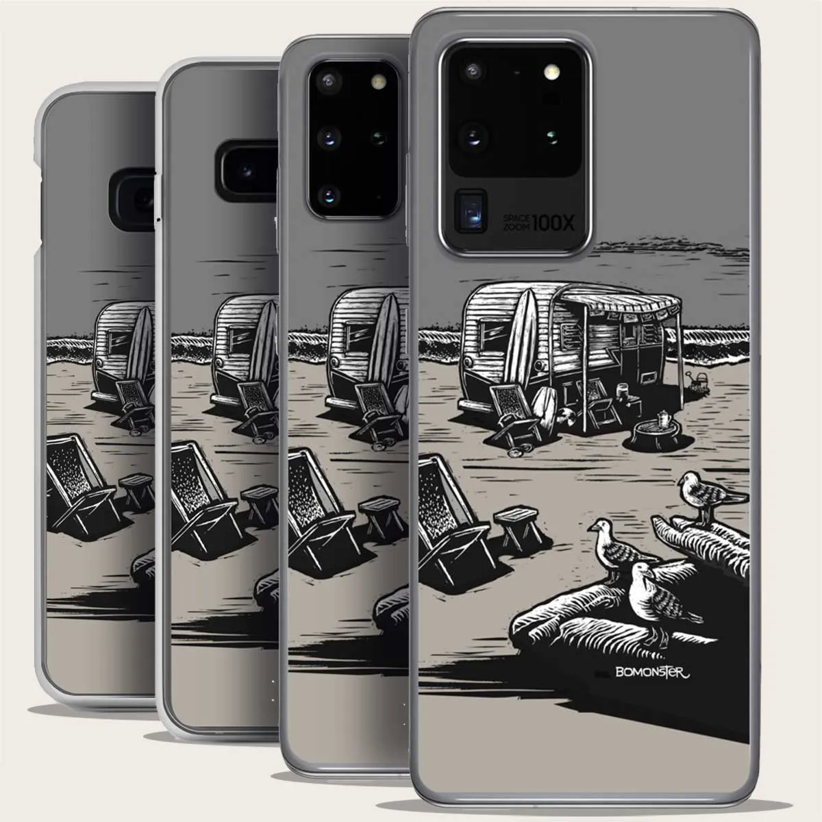 "Vintage Beach Trailer" Samsung Case