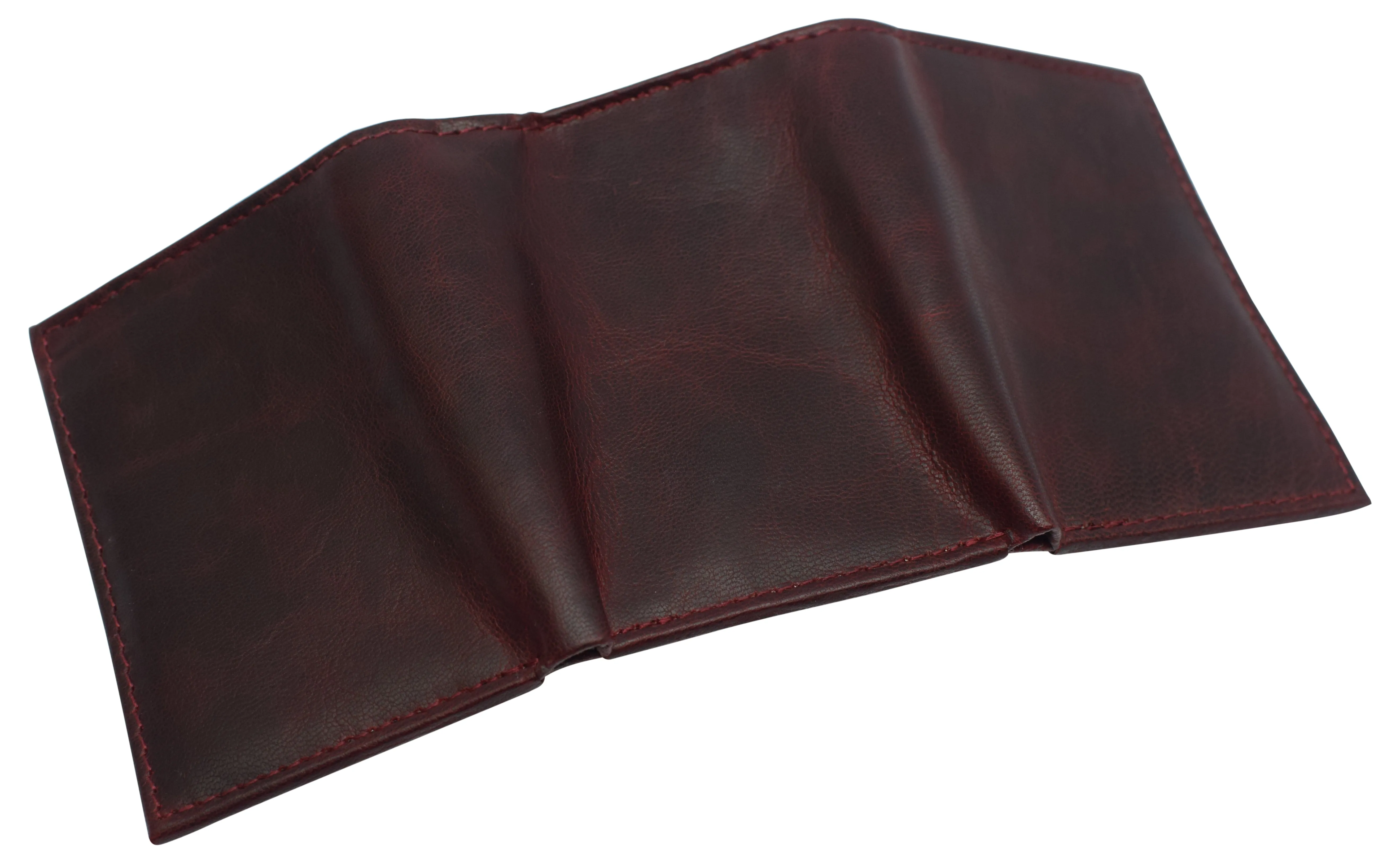 RFID620055HU Real Cowhide Leather Wallets for Men RFID Blocking Slim Trifold Wallet with ID & Card Slots