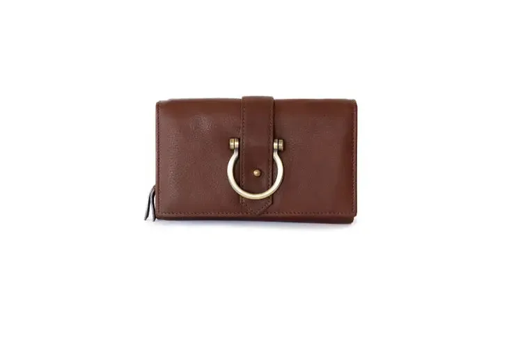 Sapahn Bag: Stanley Leather Crossbody Wristlet Wallet