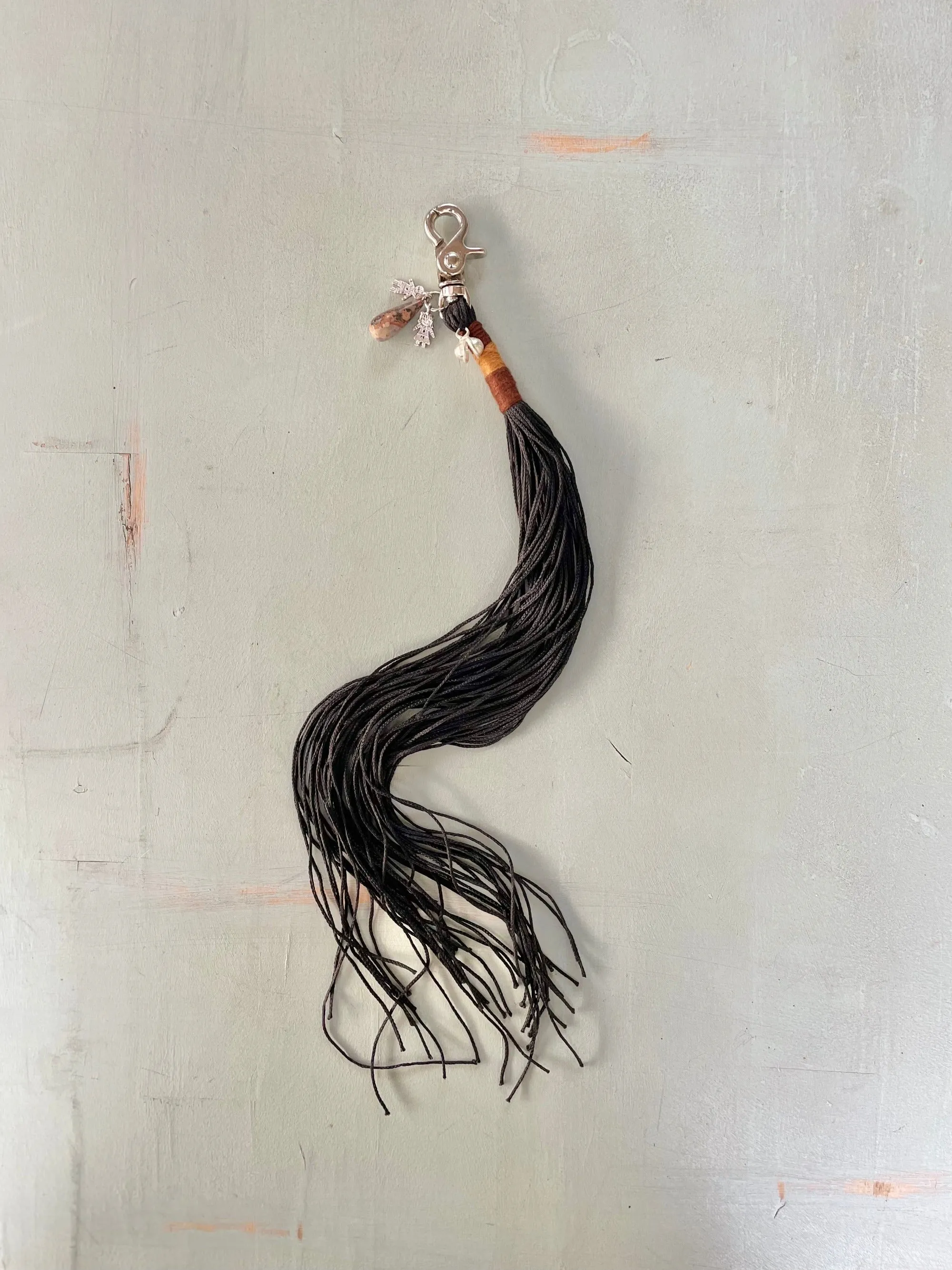 Satin Tassel Rope - Black