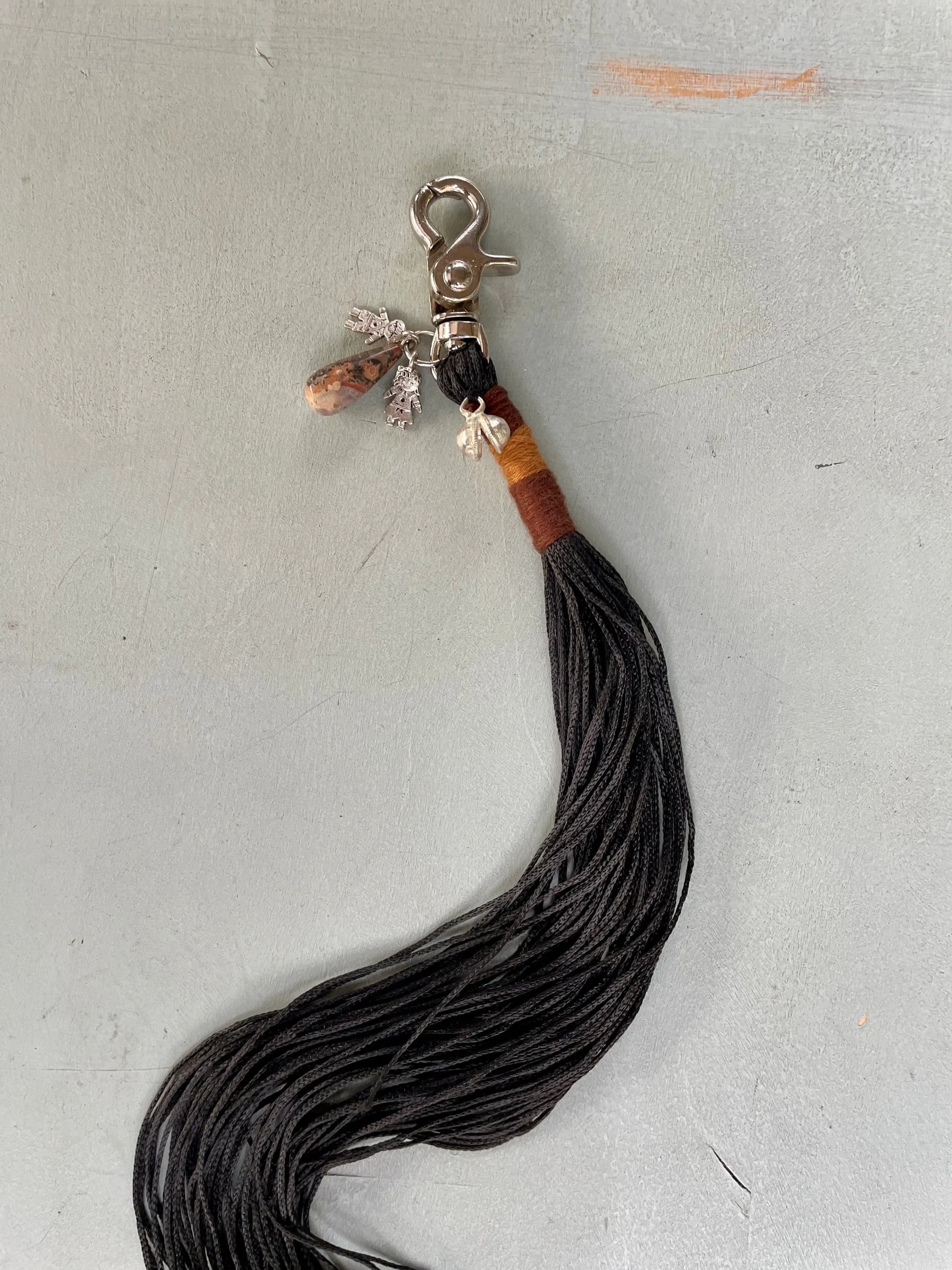 Satin Tassel Rope - Black