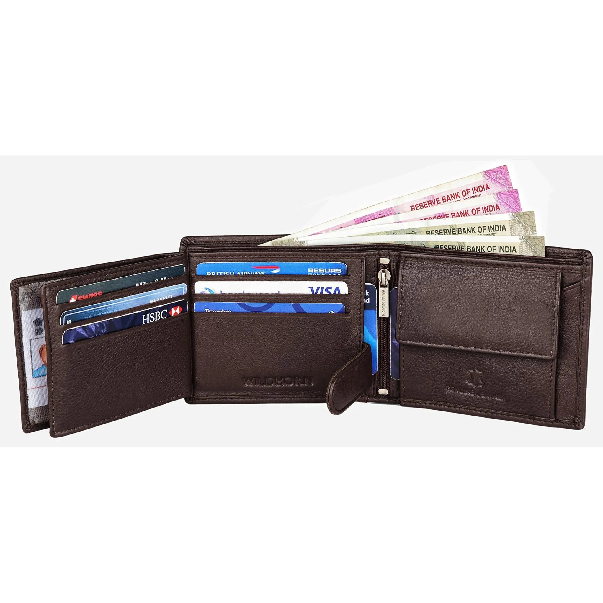 SHELBY RFID Protected Leather Wallet for Men