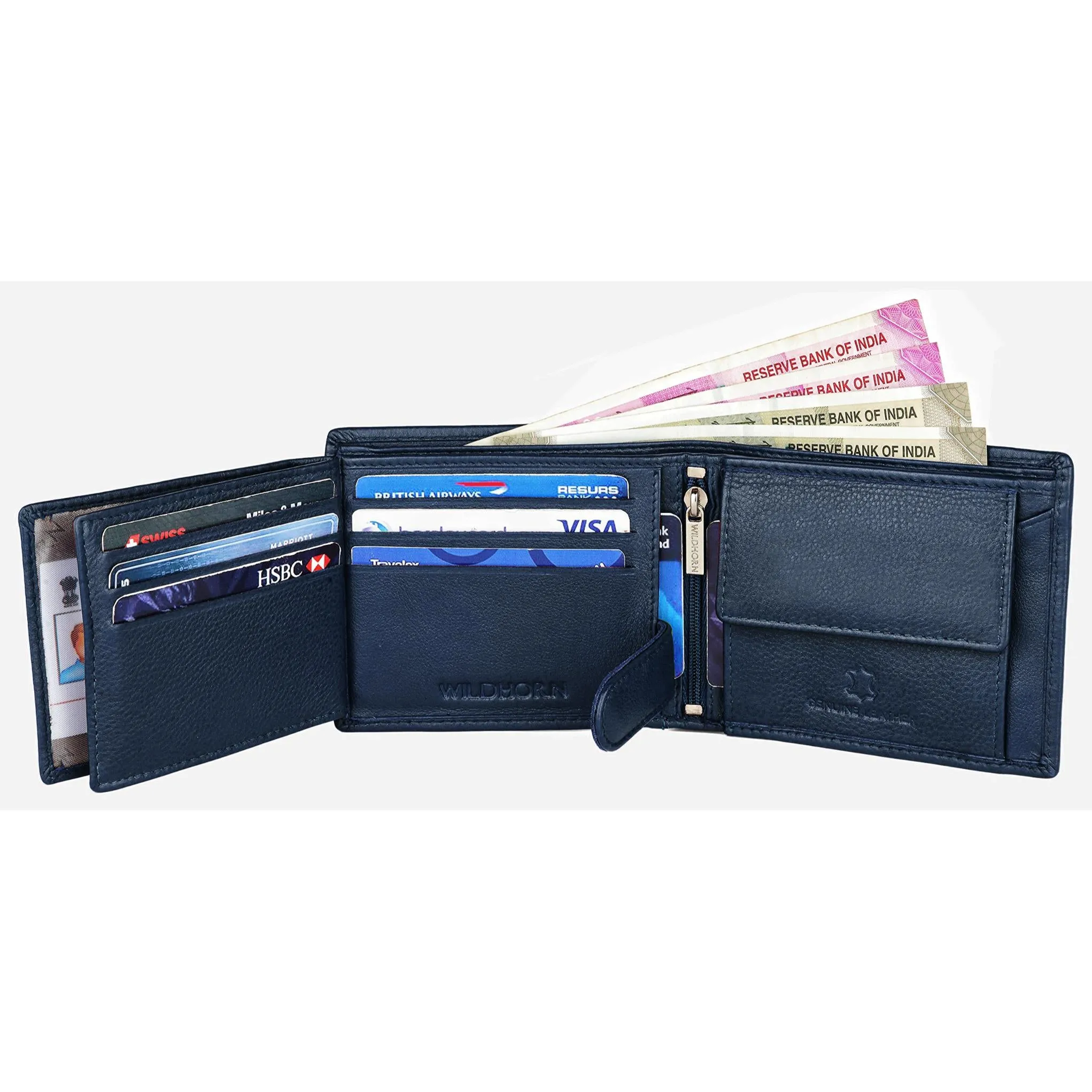 SHELBY RFID Protected Leather Wallet for Men