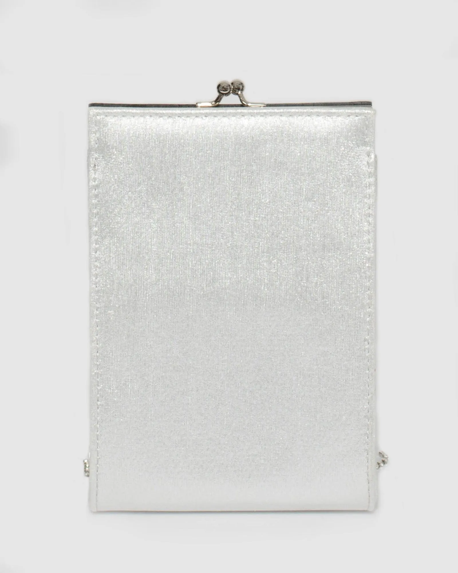 Silver Kathryn Crystal Mini Bag