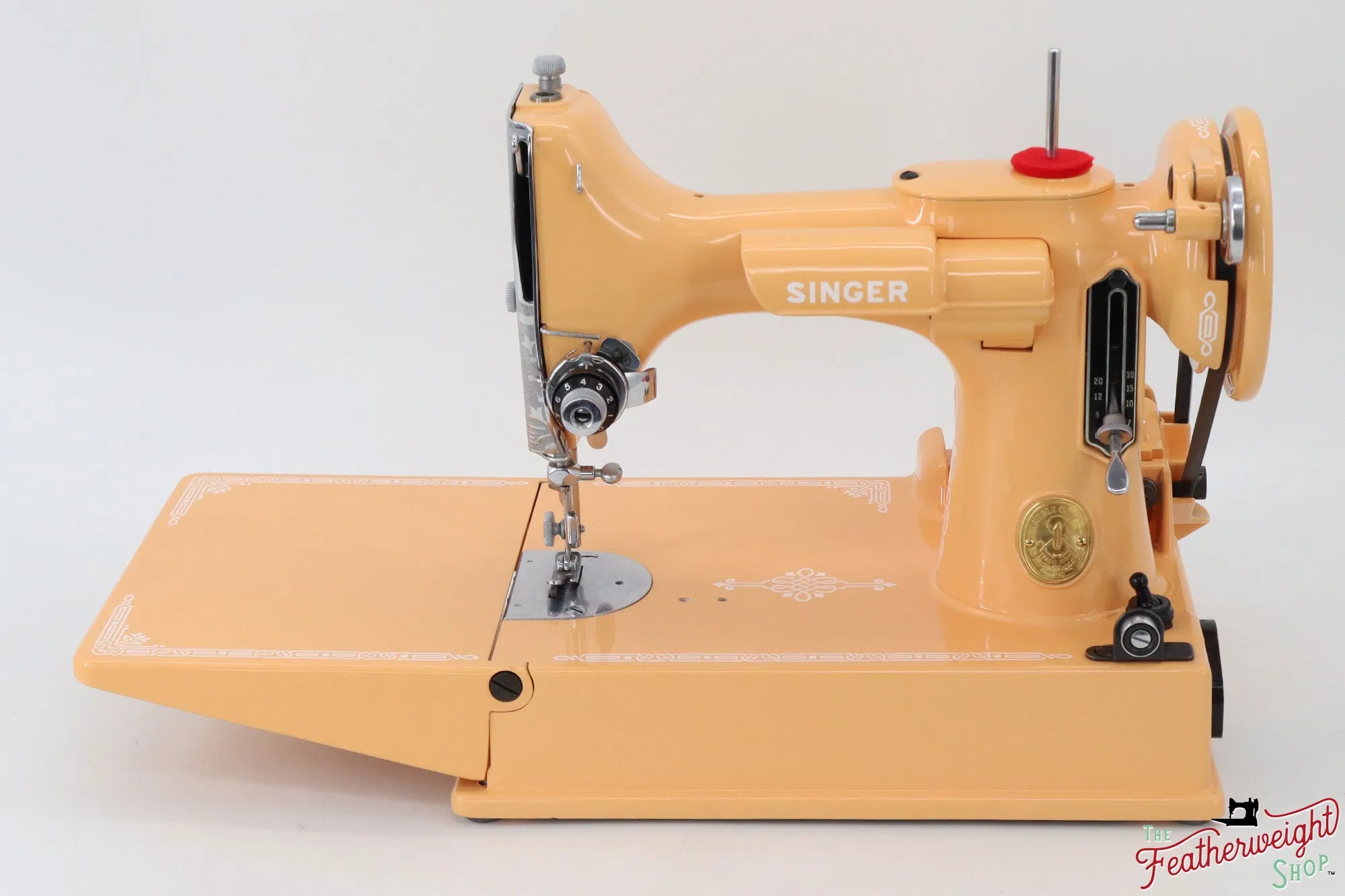 Singer Featherweight 221, AG6181** - Fully Restored in Dreamcicle