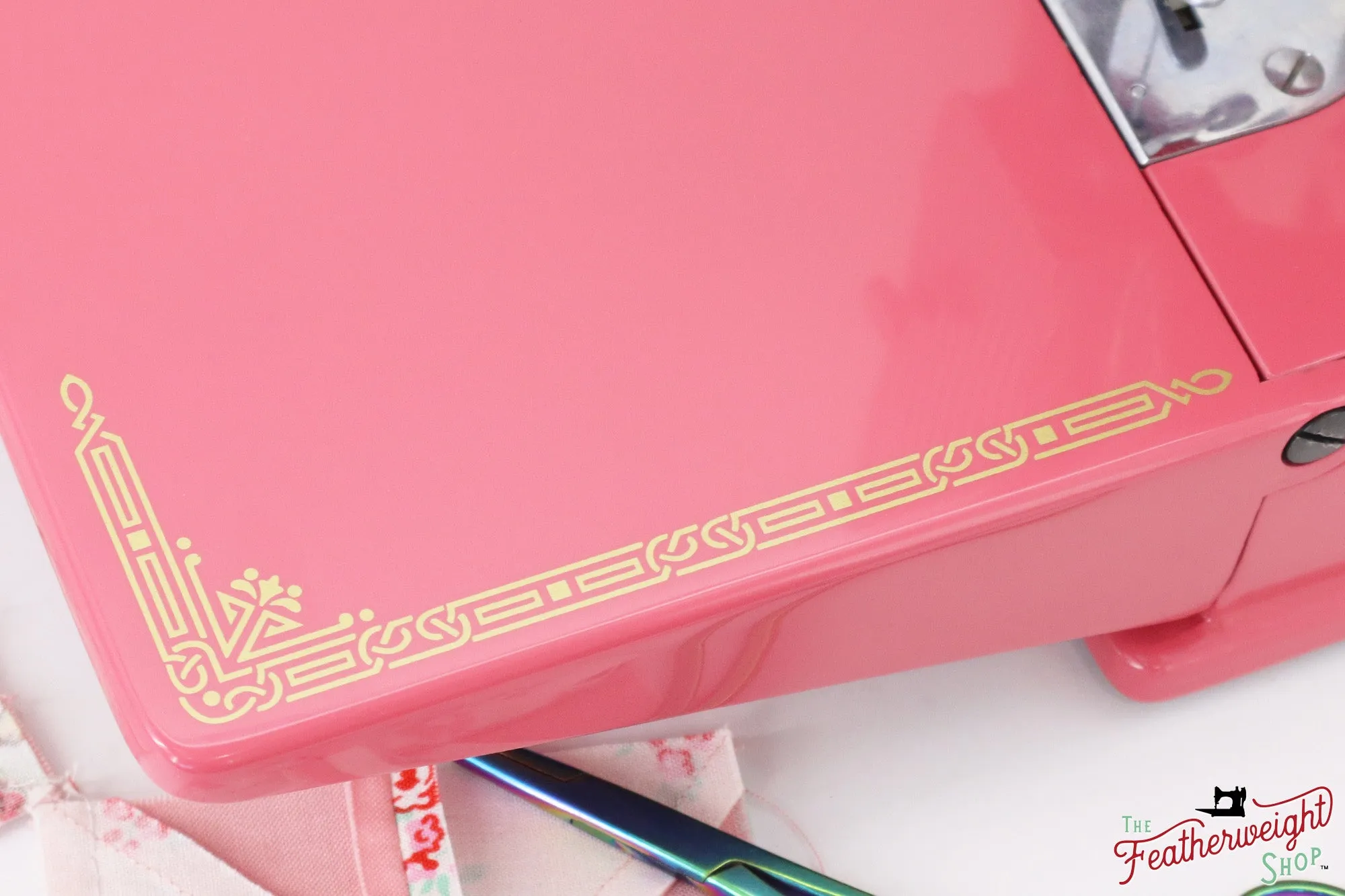 Singer Featherweight 221, AH664*** - Fully Restored in Happy Pink Grapefruit