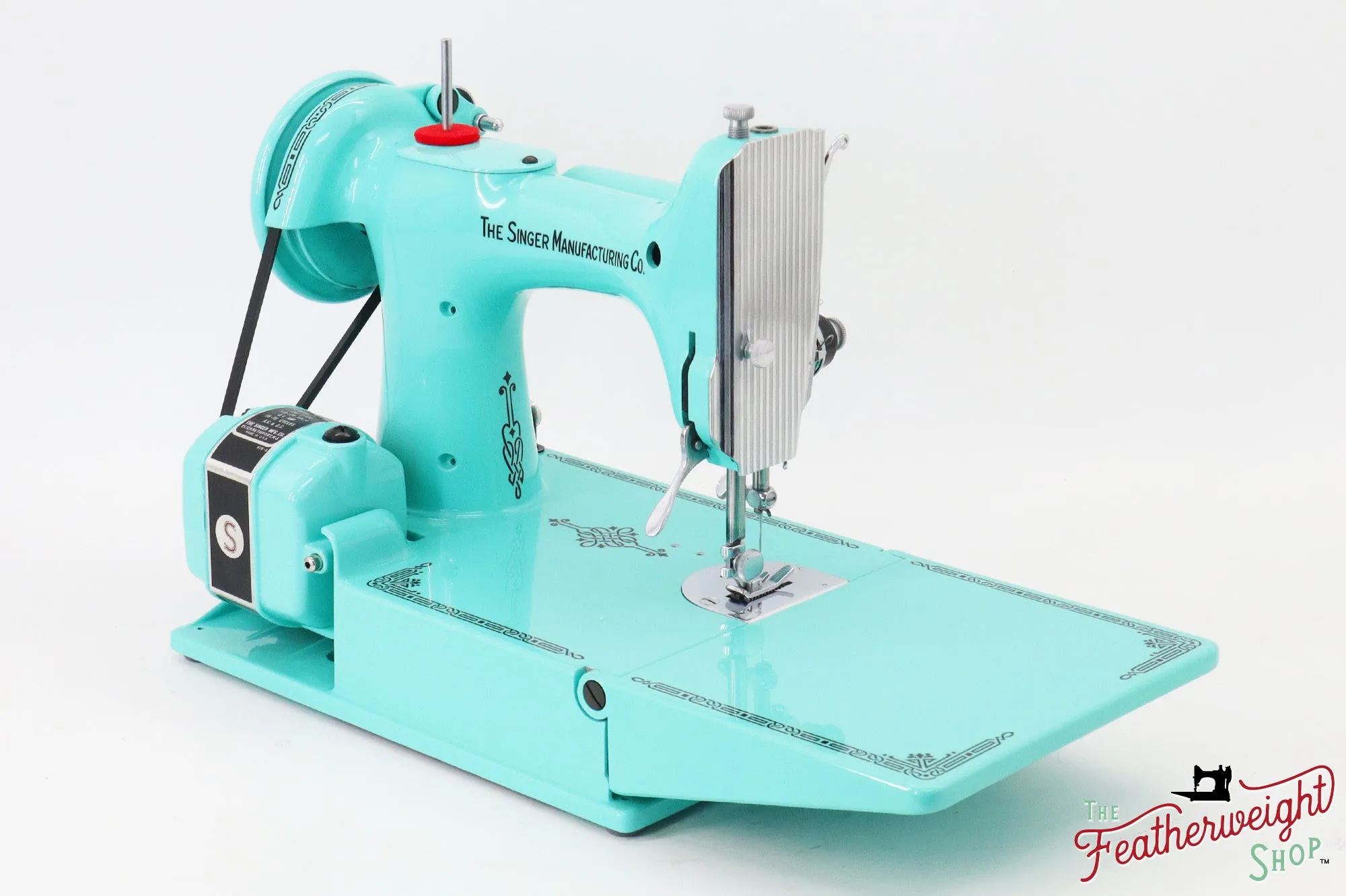 Singer Featherweight 221, AH9815** - Fully Restored in Tiffany Blue