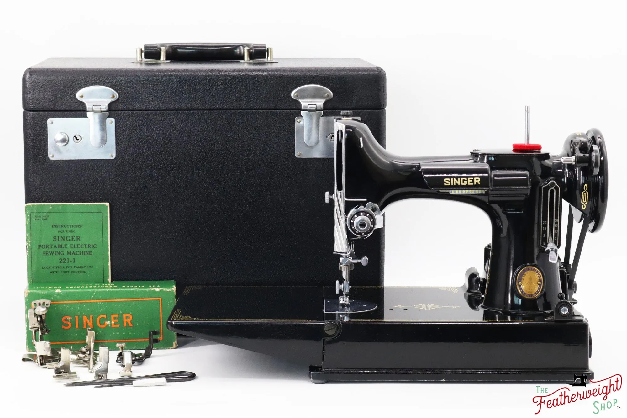 Singer Featherweight 221 Sewing Machine, Centennial: AK401***