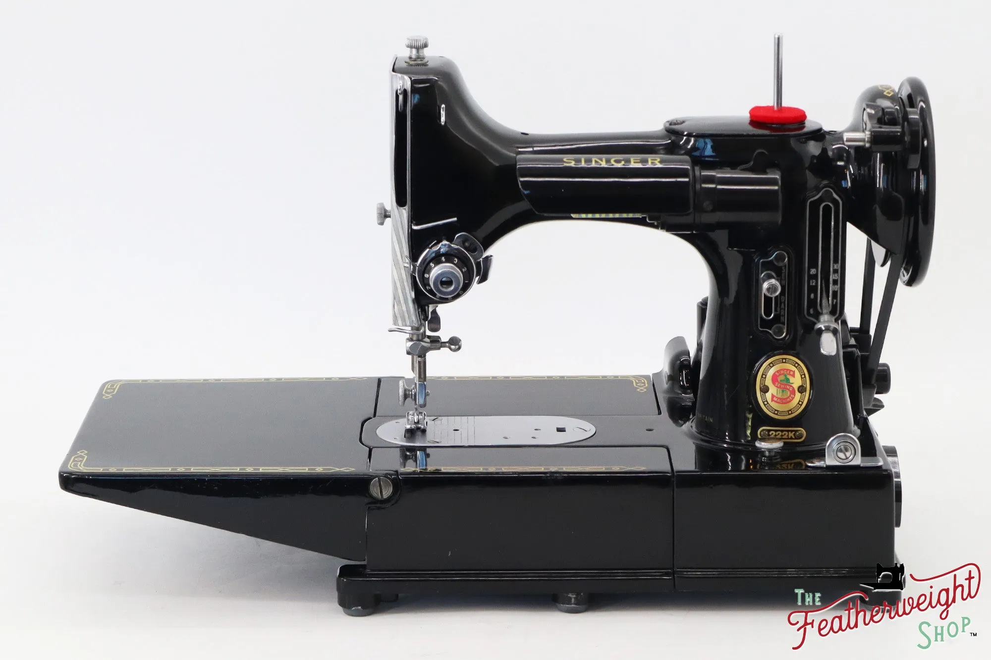 Singer Featherweight 222K Sewing Machine, Red 'S' - ES353*** - 1961
