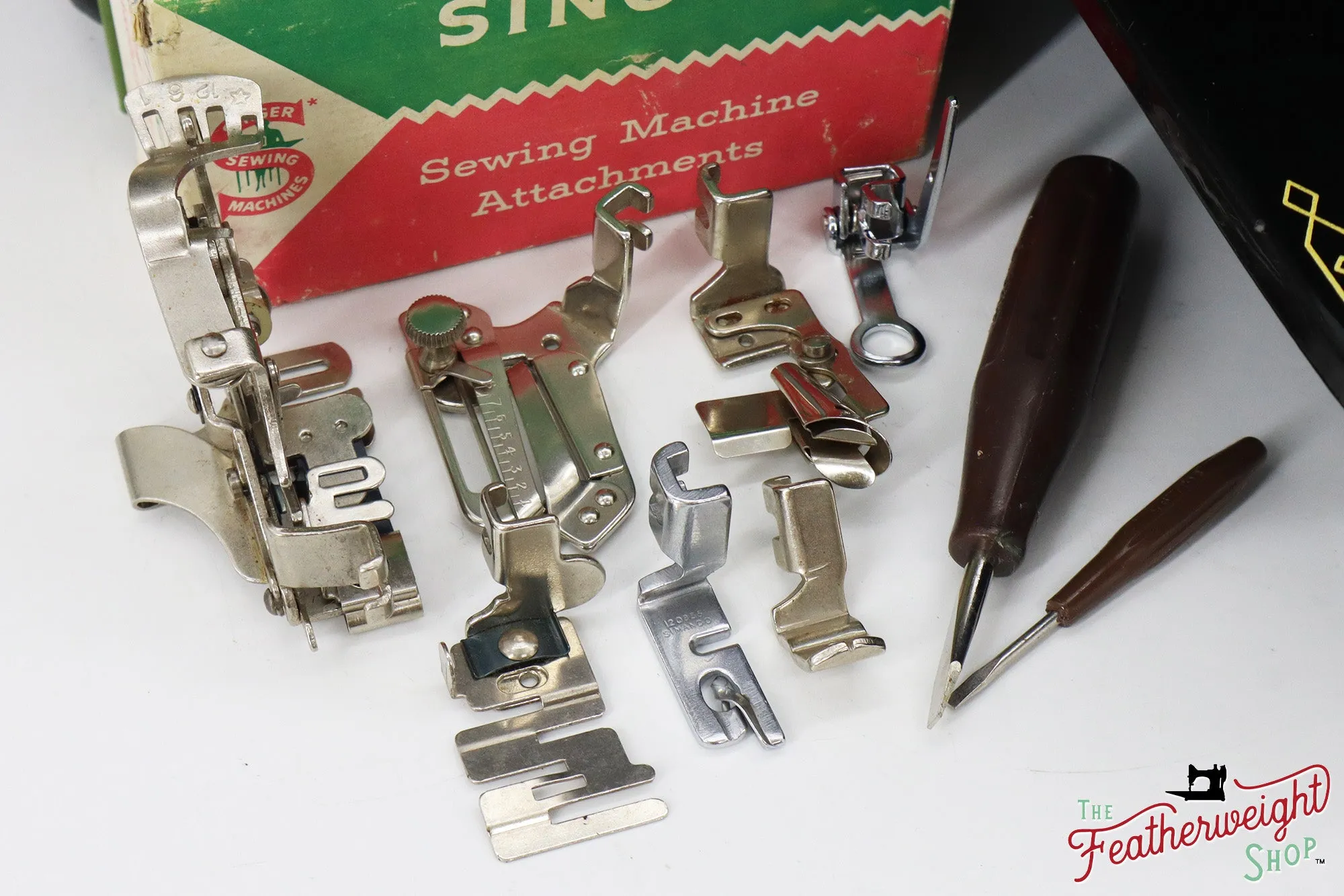 Singer Featherweight 222K Sewing Machine, Red 'S' - ES353*** - 1961