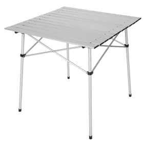 Stansport Aluminum Folding Table With Aluminum Top-27.5X27.5X27.5In