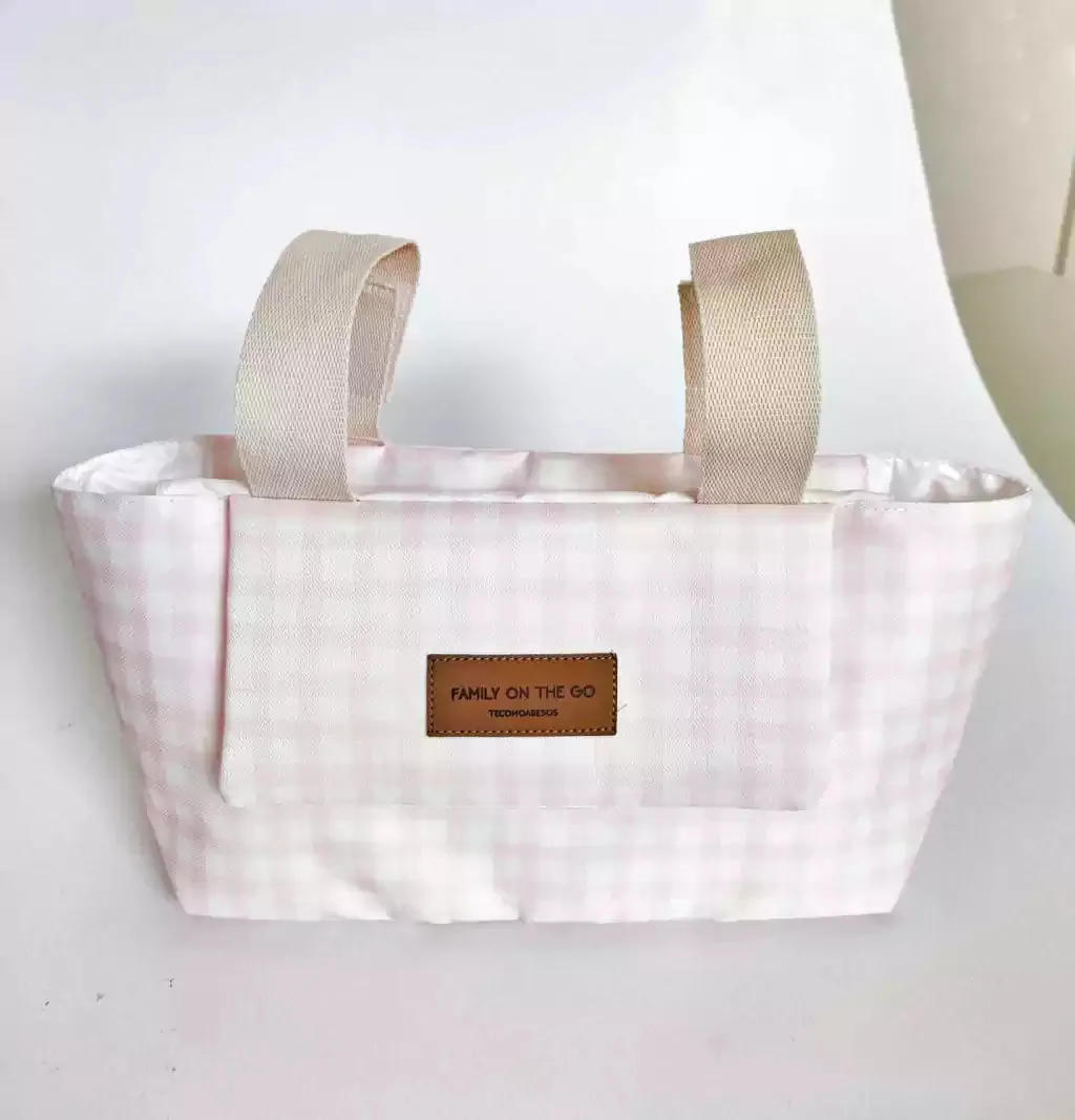 Stroller Organizer Pink Gingham