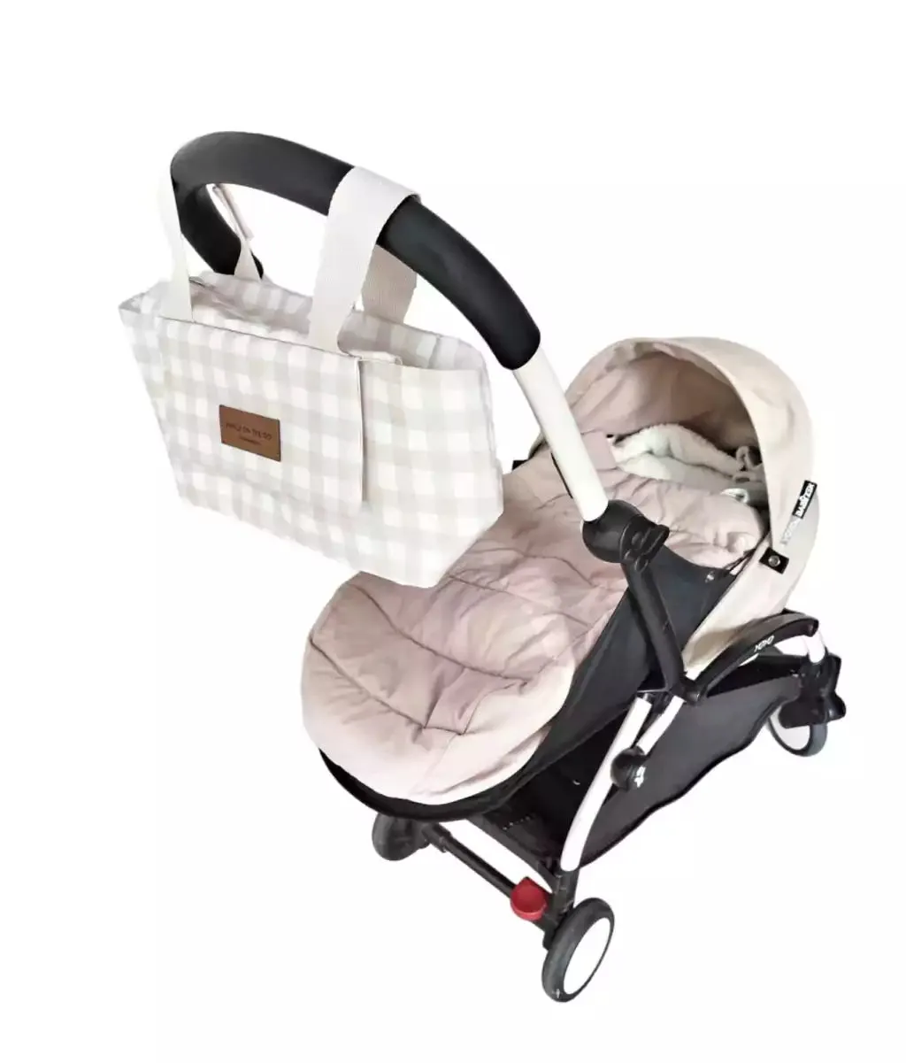 Stroller Organizer Pink Gingham