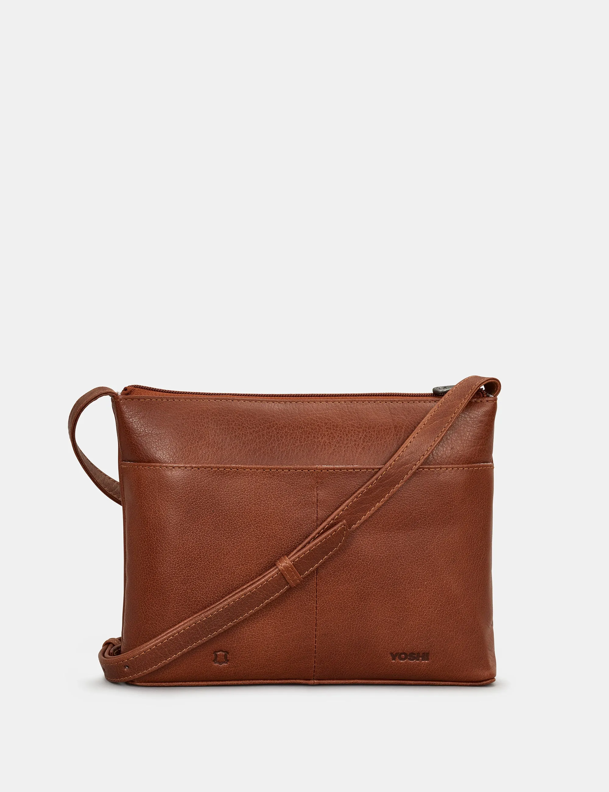 Sunflower Bloom Leather And Canvas Cross Body Bag