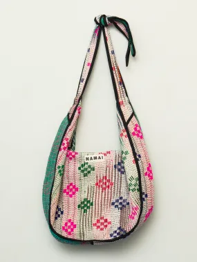 The Chandra Crescent Quilted Crossbody Bag