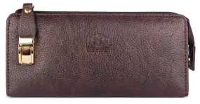 THE CLOWNFISH Jazz Series Brown Women's Wallet