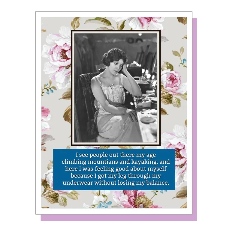 Umlaut Brooklyn Birthday Card – Losing My Balance