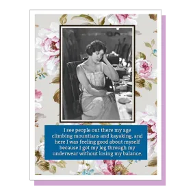 Umlaut Brooklyn Birthday Card – Losing My Balance