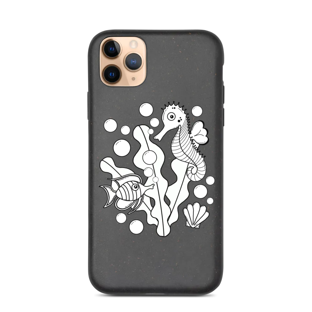 Underwater Pals Biodegradable Phone Case (iPhone 7/7 Plus/8/8 Plus/X/XS/XS Max/XR/11/11 Pro/11 Pro Max/SE/12/12 Mini/12 Pro/12 Pro Max)