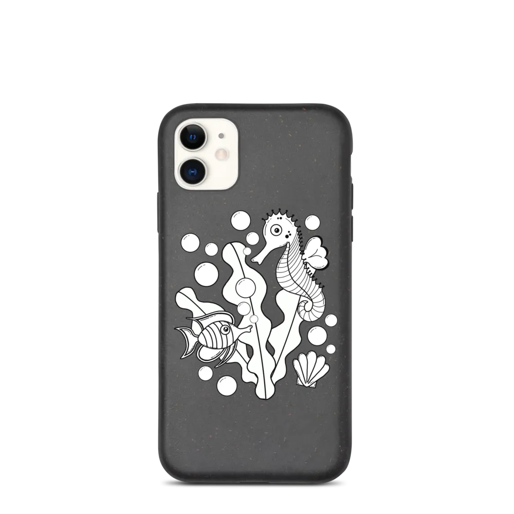 Underwater Pals Biodegradable Phone Case (iPhone 7/7 Plus/8/8 Plus/X/XS/XS Max/XR/11/11 Pro/11 Pro Max/SE/12/12 Mini/12 Pro/12 Pro Max)