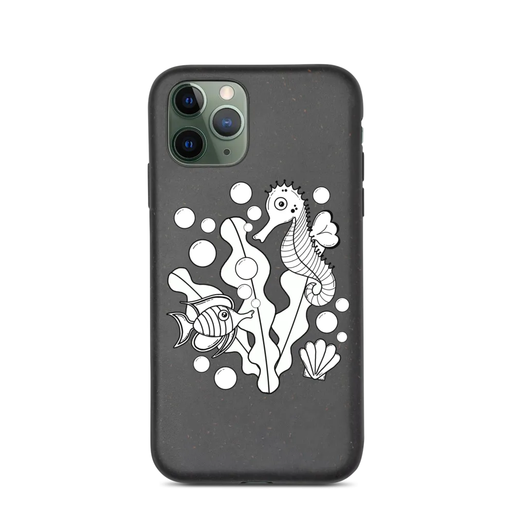 Underwater Pals Biodegradable Phone Case (iPhone 7/7 Plus/8/8 Plus/X/XS/XS Max/XR/11/11 Pro/11 Pro Max/SE/12/12 Mini/12 Pro/12 Pro Max)
