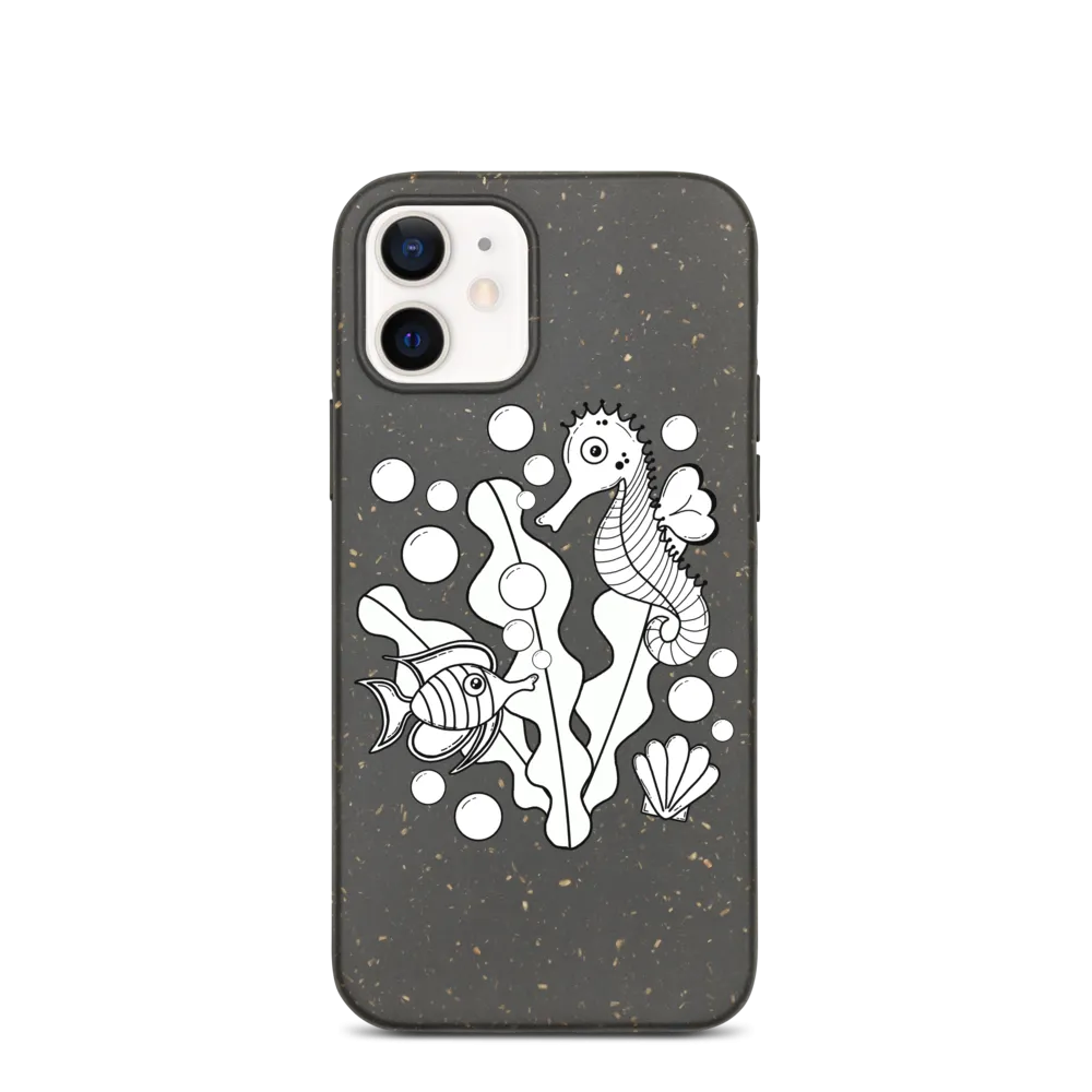 Underwater Pals Biodegradable Phone Case (iPhone 7/7 Plus/8/8 Plus/X/XS/XS Max/XR/11/11 Pro/11 Pro Max/SE/12/12 Mini/12 Pro/12 Pro Max)
