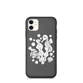 Underwater Pals Biodegradable Phone Case (iPhone 7/7 Plus/8/8 Plus/X/XS/XS Max/XR/11/11 Pro/11 Pro Max/SE/12/12 Mini/12 Pro/12 Pro Max)
