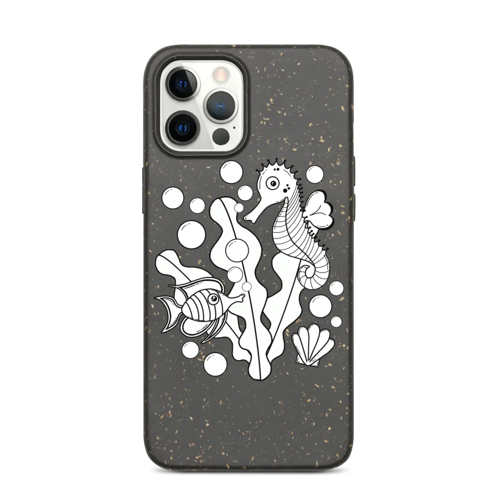 Underwater Pals Biodegradable Phone Case (iPhone 7/7 Plus/8/8 Plus/X/XS/XS Max/XR/11/11 Pro/11 Pro Max/SE/12/12 Mini/12 Pro/12 Pro Max)