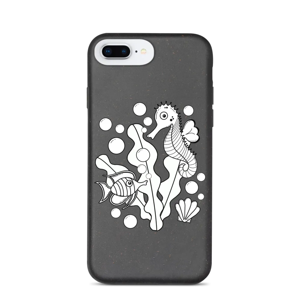 Underwater Pals Biodegradable Phone Case (iPhone 7/7 Plus/8/8 Plus/X/XS/XS Max/XR/11/11 Pro/11 Pro Max/SE/12/12 Mini/12 Pro/12 Pro Max)