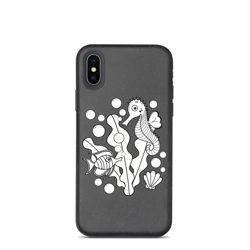 Underwater Pals Biodegradable Phone Case (iPhone 7/7 Plus/8/8 Plus/X/XS/XS Max/XR/11/11 Pro/11 Pro Max/SE/12/12 Mini/12 Pro/12 Pro Max)
