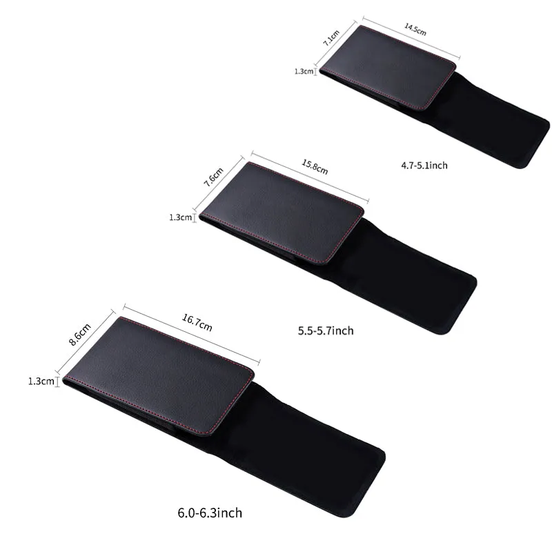 Universal Smartphone Bag Belt Clip Pouch Leather Case For redmi note 7 huawei p20 lite iPhone X 8 7 6 S Plus Xr Xs Max Capa Etui