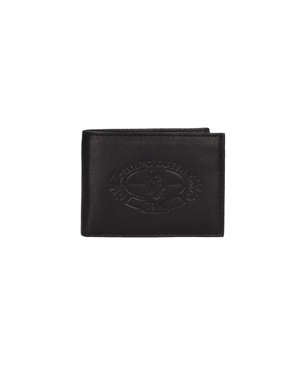 US POLO-MEN WEST WALLET IN BLACK