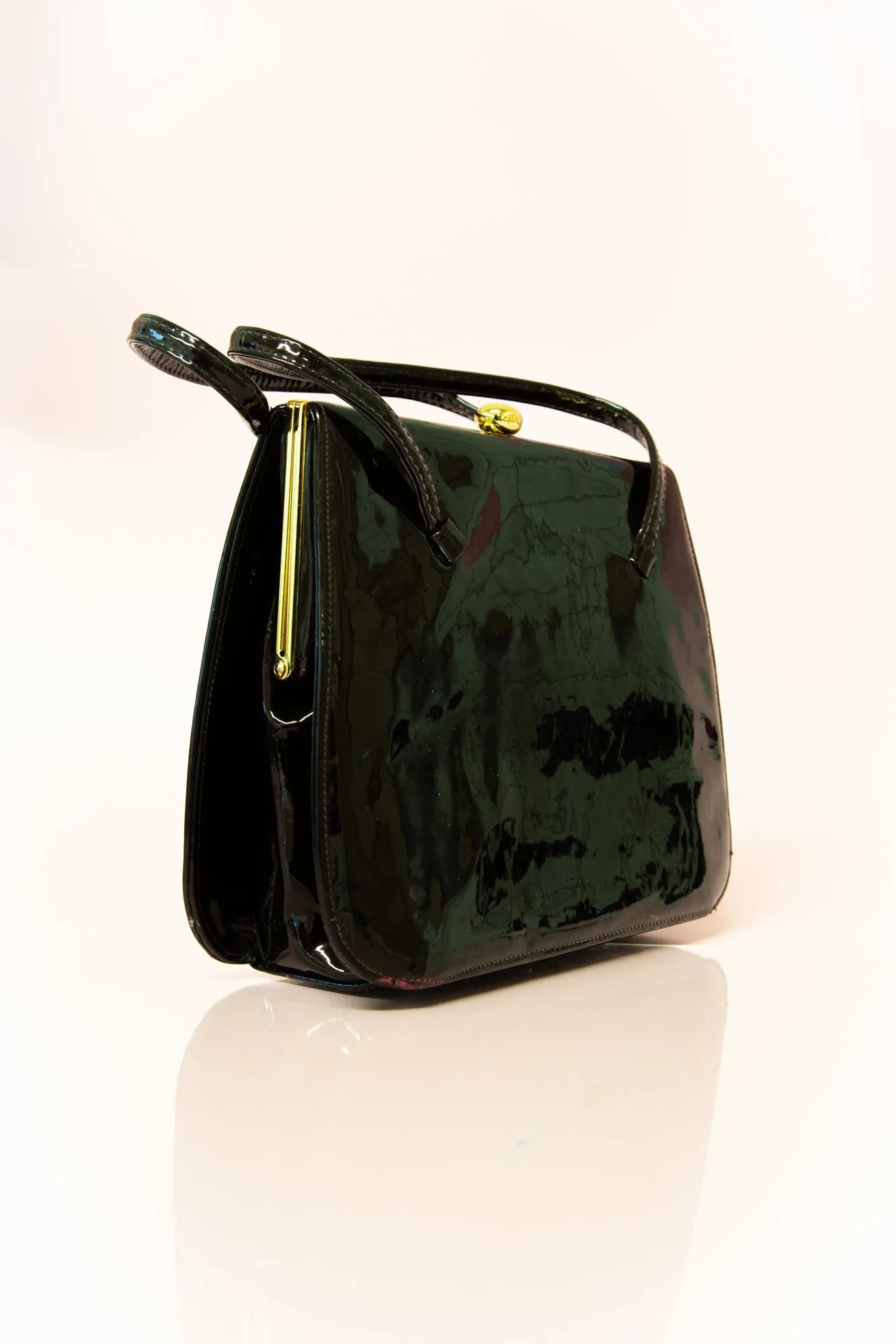 Vintage 1960s Holmes Patent Leather Handbag
