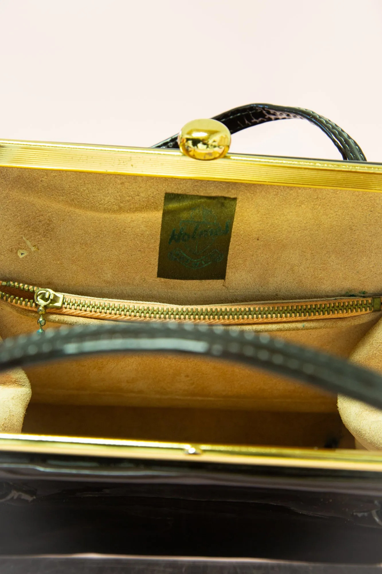Vintage 1960s Holmes Patent Leather Handbag