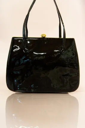 Vintage 1960s Holmes Patent Leather Handbag