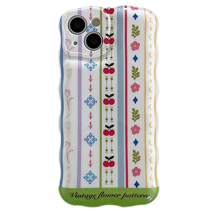 Vintage Floral Pattern iPhone Case