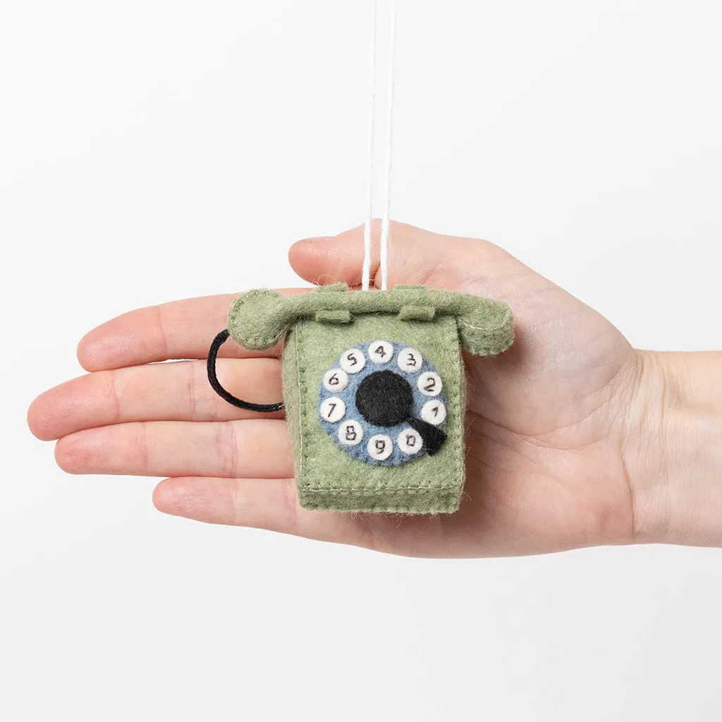 Vintage Rotary Phone Ornament