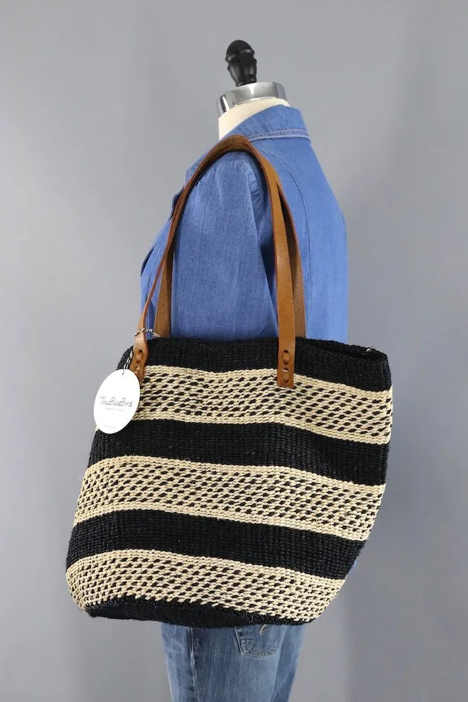 Vintage Sisal Market Tote