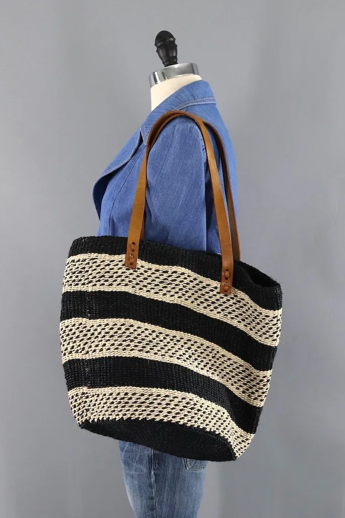 Vintage Sisal Market Tote