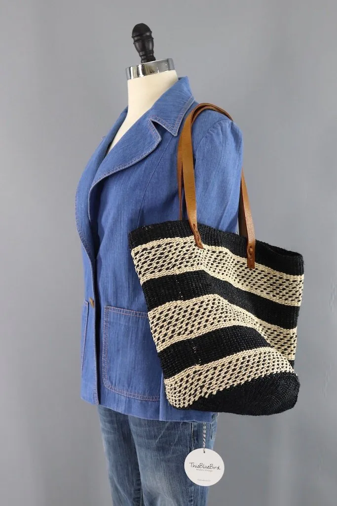 Vintage Sisal Market Tote