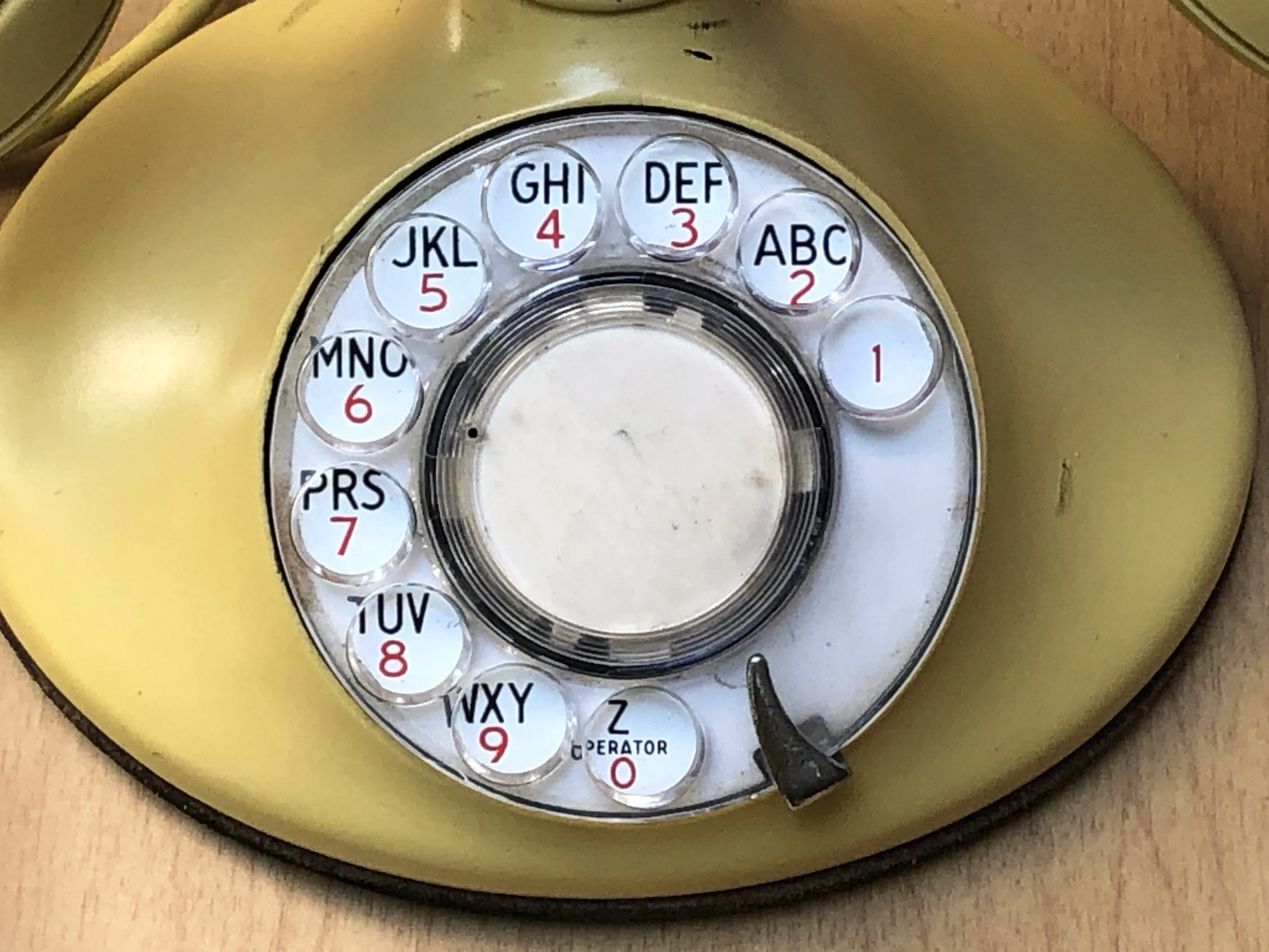 Western Electric Antique Yellow Metal Telephone, Circa 1940s