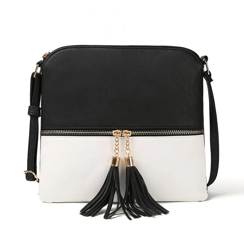 Women Tassel Zip Crossbody Bags