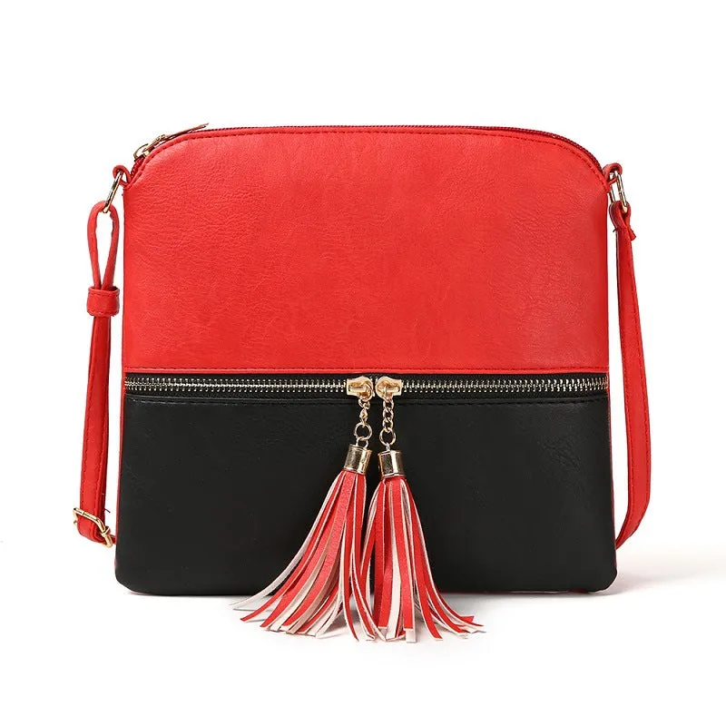 Women Tassel Zip Crossbody Bags