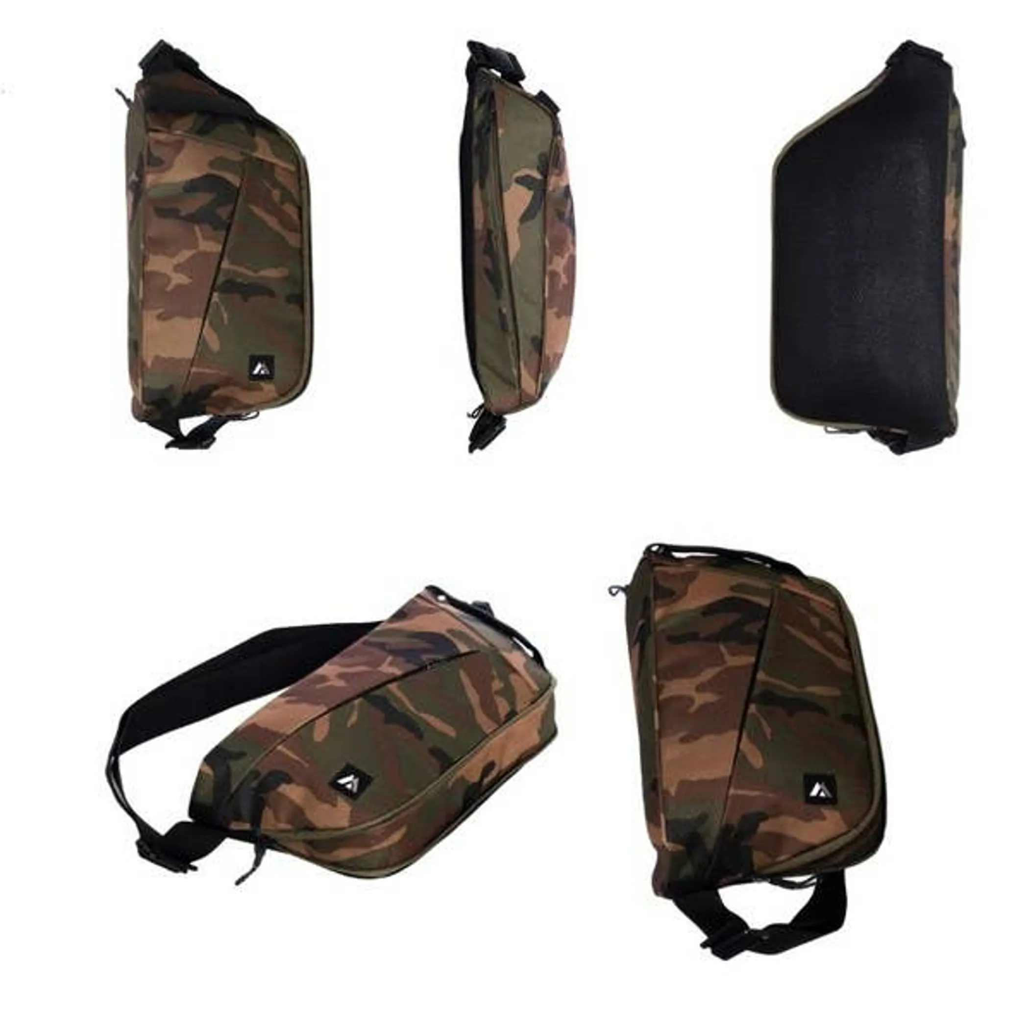 Woodland Camo Sling Messenger Bag