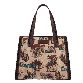 Wrangler Printed Canvas Tote Bag