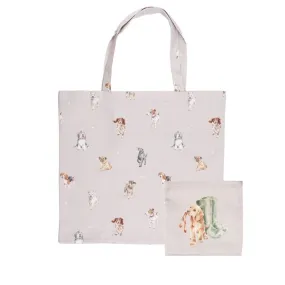 Wrendale Designs Foldable Shopping Bag - A Dog's Life